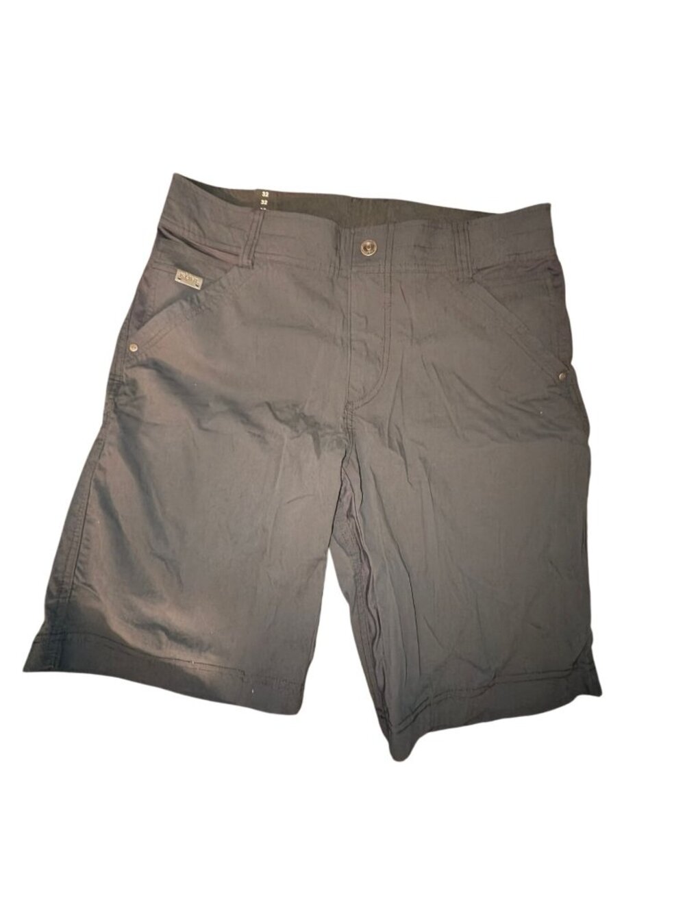 KUHL Mens Gray Outdoor Shorts Size 32 Cotton Blend Durable Casual Wear